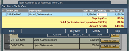Shopping Cart - Reserved Items Table - Popup Box Shopping Cart - Reserved Items Table - Popup Box